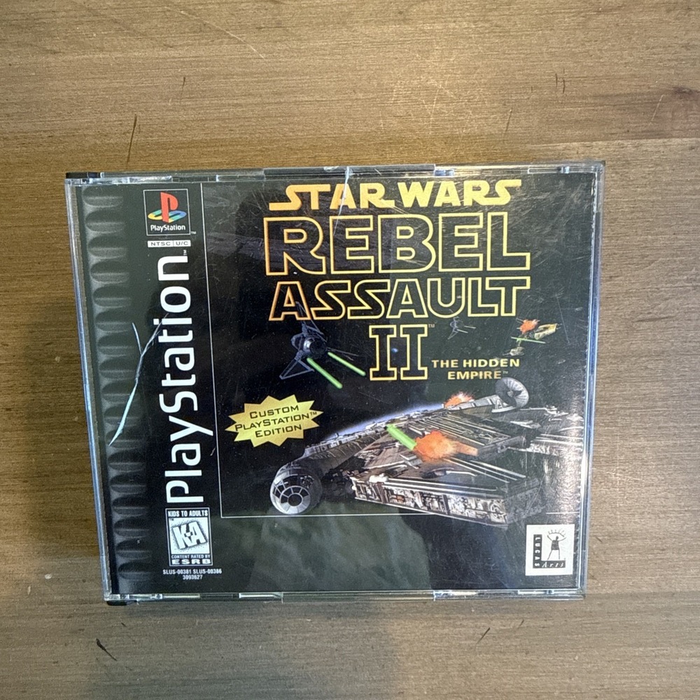 Star Wars Rebel Assault II  (PlayStation 1 PS1) Black Label